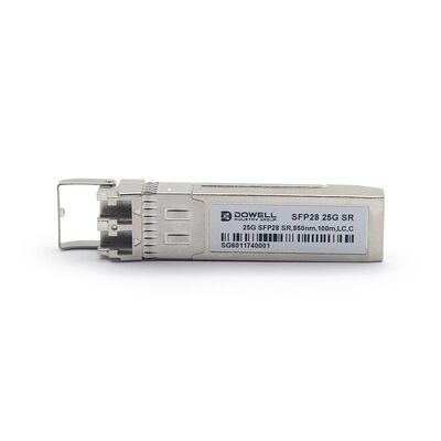 25G SR 850 нм 100 м оптический трансивер SFP28, скорость передачи данных 25,78 Гбит/с для сетевых центров обработки данных