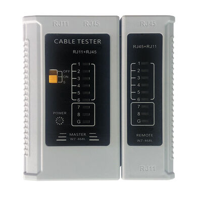 ABS пластиковый кабельный тестер Cat5, Cat5e, Cat6, Cat6A, RJ45 RJ11