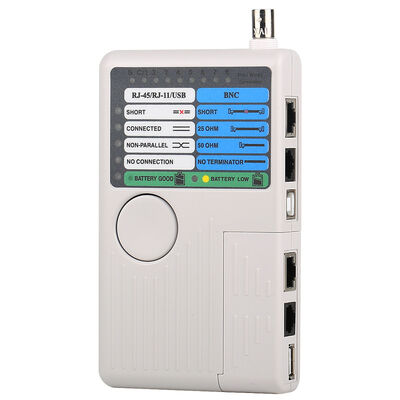 4-в-1 Тестер кабелей RJ11 RJ45 USB BNC